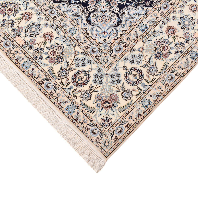 Tapis persan - Nain - Premium - 313 x 213 cm - bleu foncé