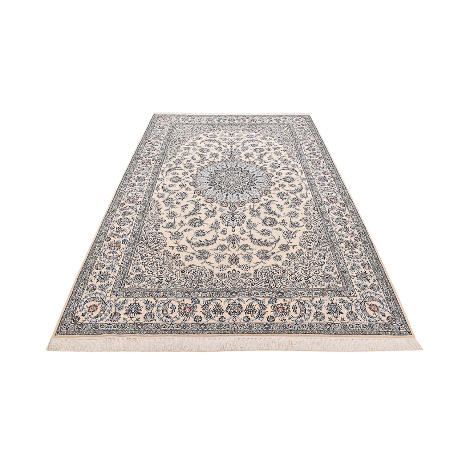 Tapis persan - Nain - Royal - 315 x 204 cm - blanc