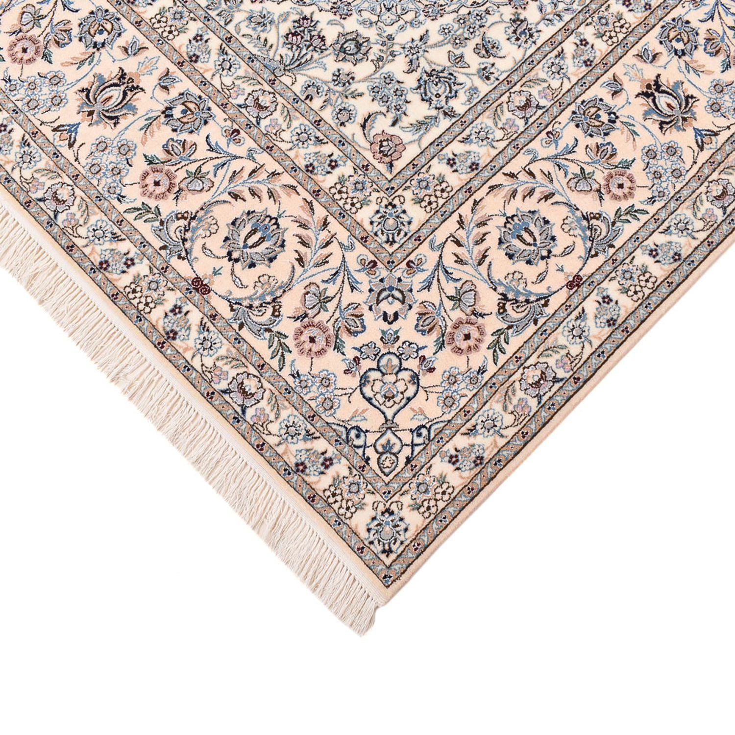 Tapis persan - Nain - Premium - 306 x 210 cm - bleu foncé