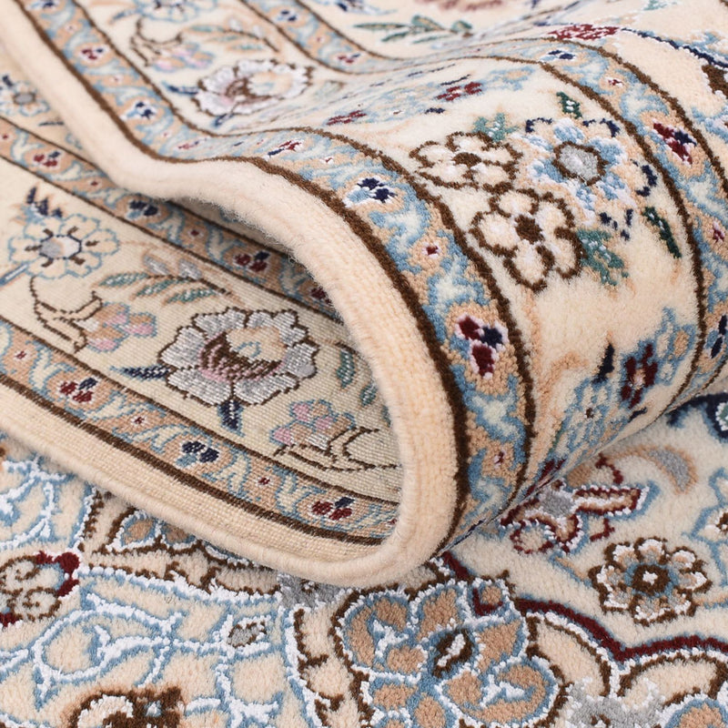 Tapis persan - Nain - Premium - 306 x 210 cm - bleu foncé