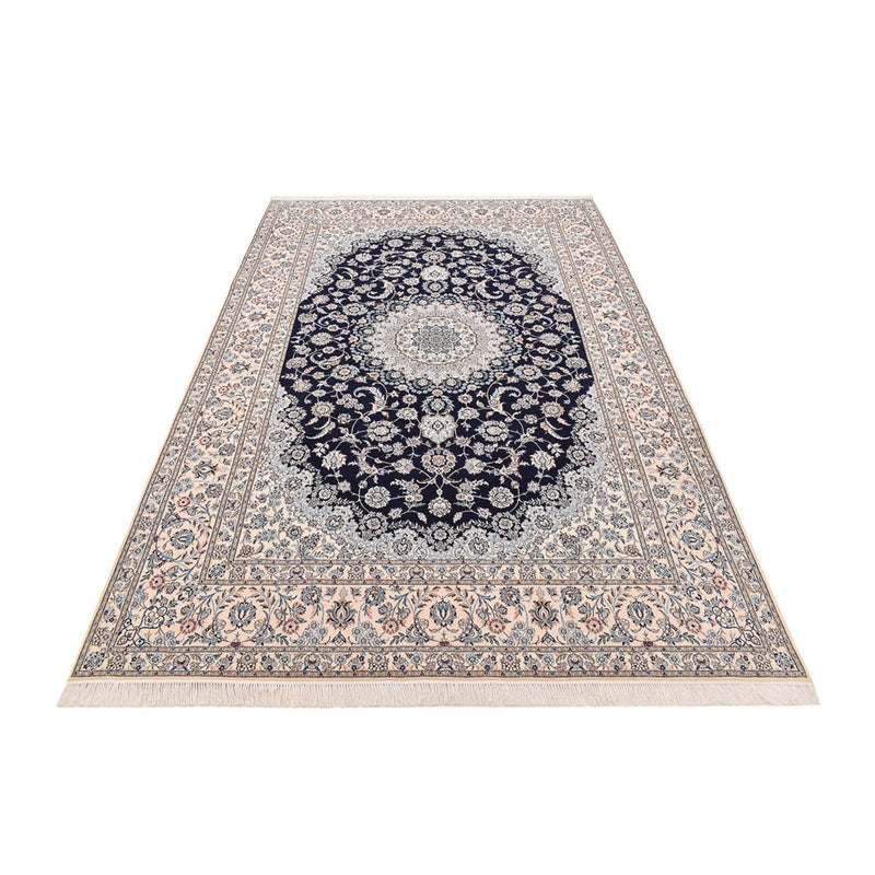 Tapis persan - Nain - Premium - 306 x 210 cm - bleu foncé
