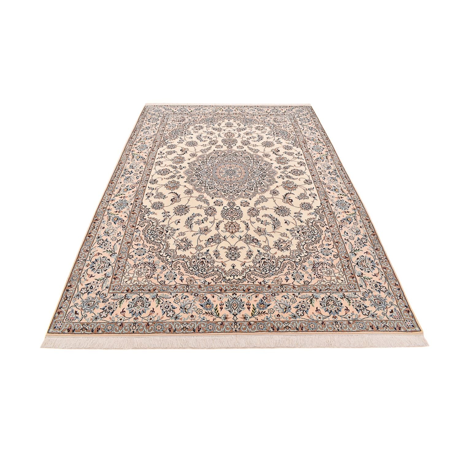 Tapis persan - Nain - Royal - 298 x 200 cm - beige