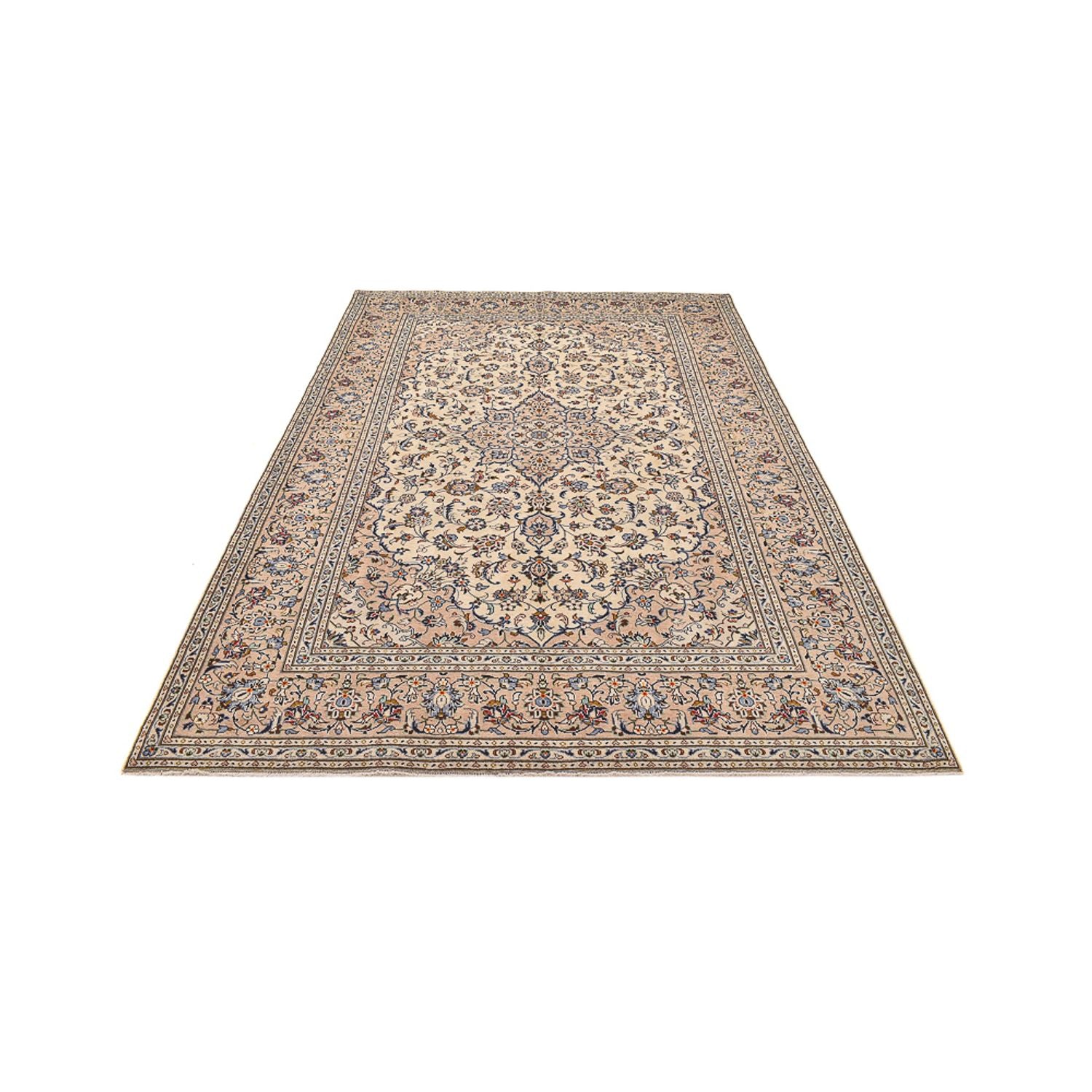 Tapis persan - Keshan - 310 x 207 cm - beige clair