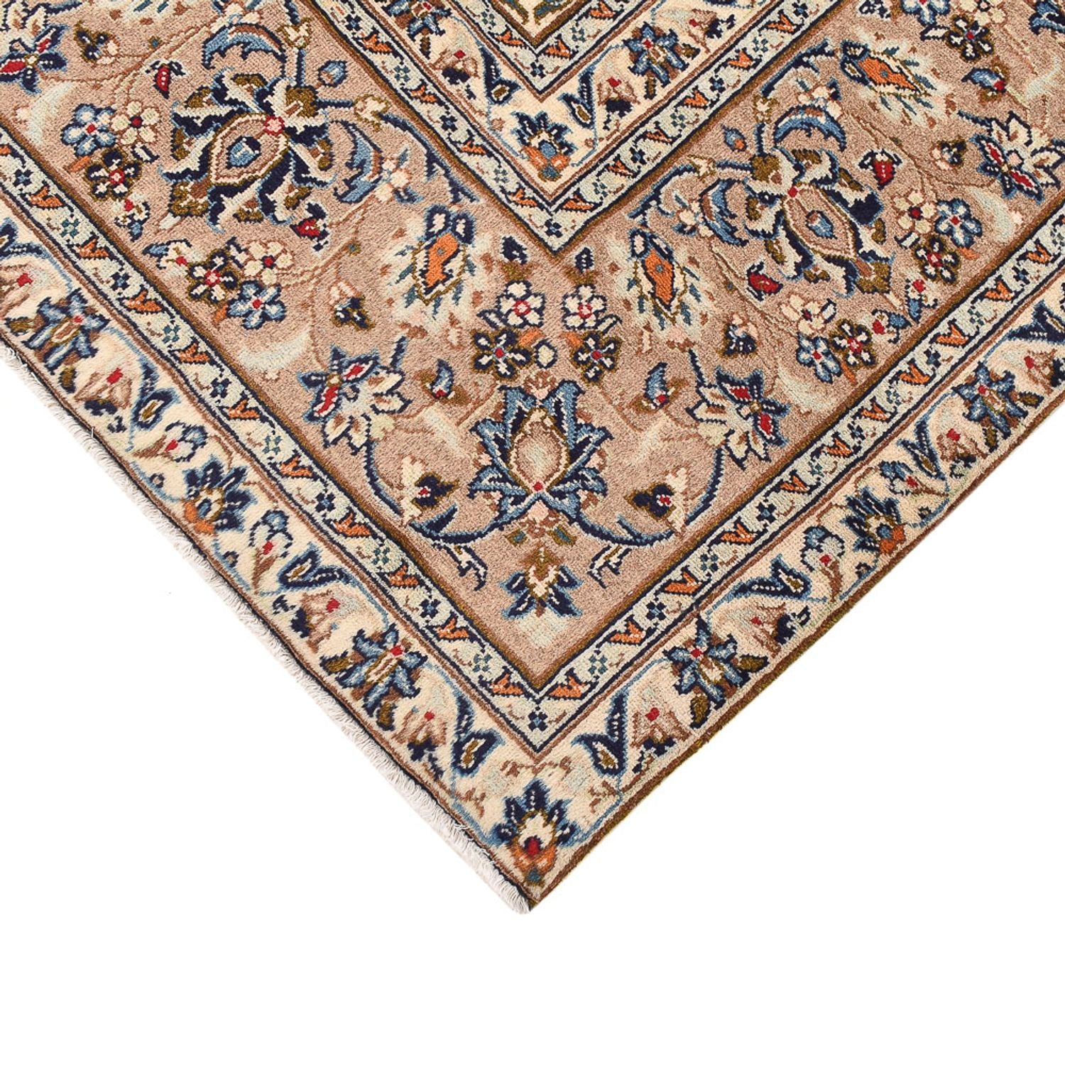 Tapis persan - Keshan - 333 x 235 cm - beige clair