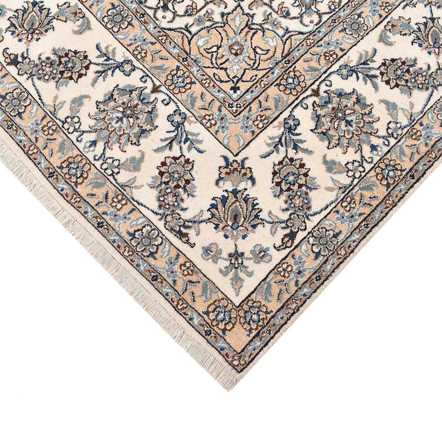 Tapis persan - Nain - 293 x 244 cm - bleu