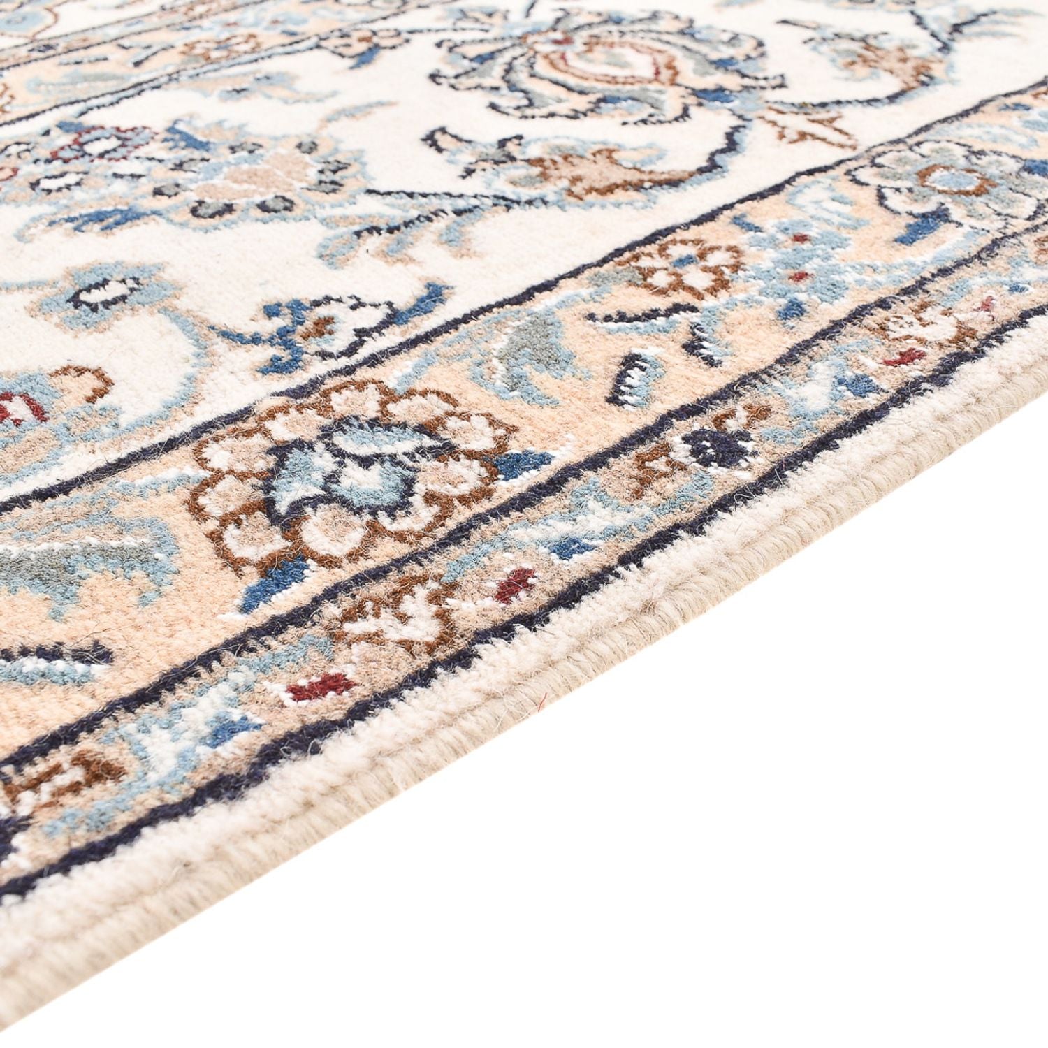 Tapis persan - Nain - 293 x 244 cm - bleu