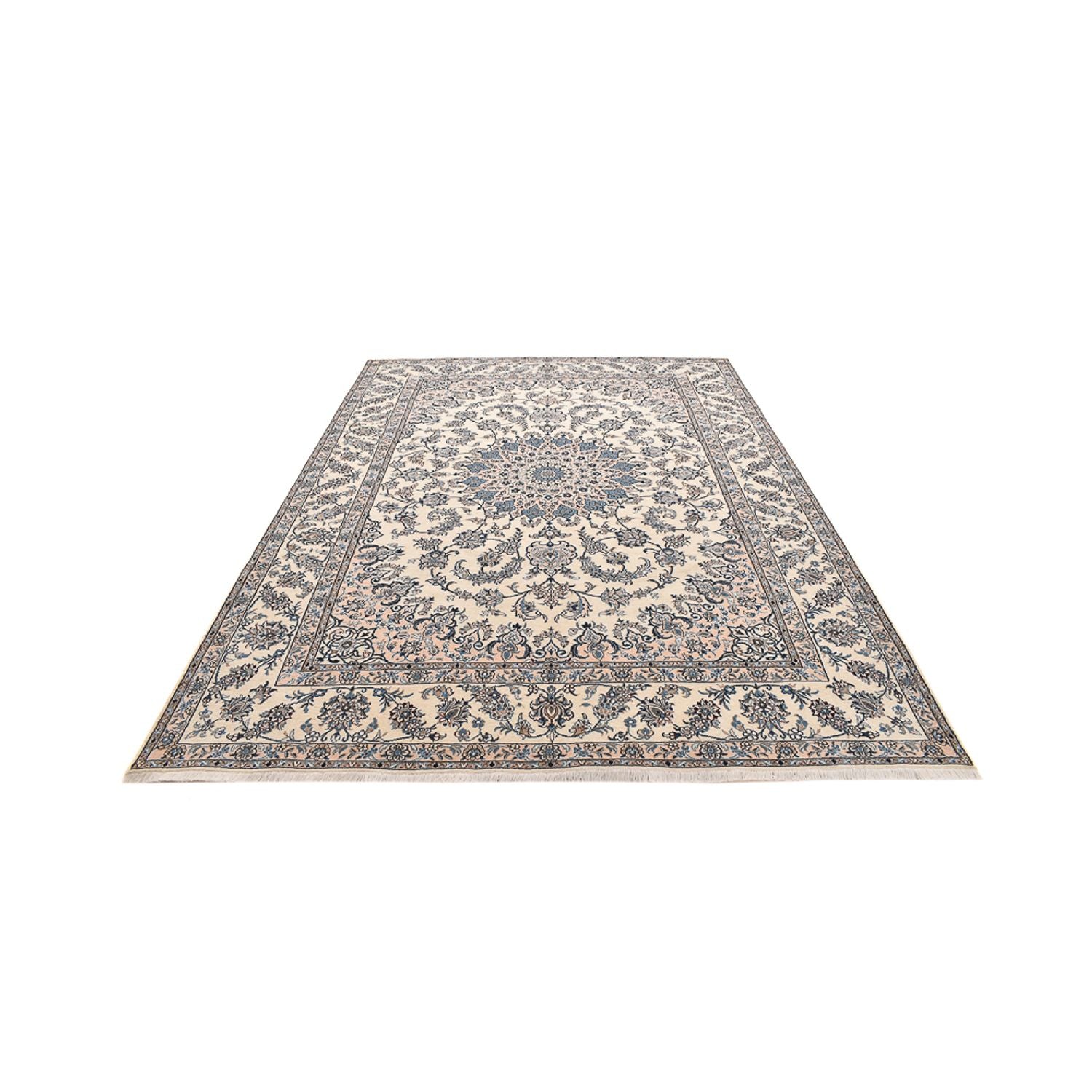 Tapis persan - Nain - 342 x 243 cm - beige clair