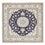 Tapis persan - Nain carré  - 208 x 200 cm - bleu foncé