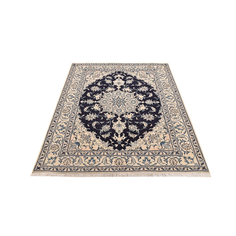 Tapis persan - Nain - 200 x 149 cm - bleu foncé