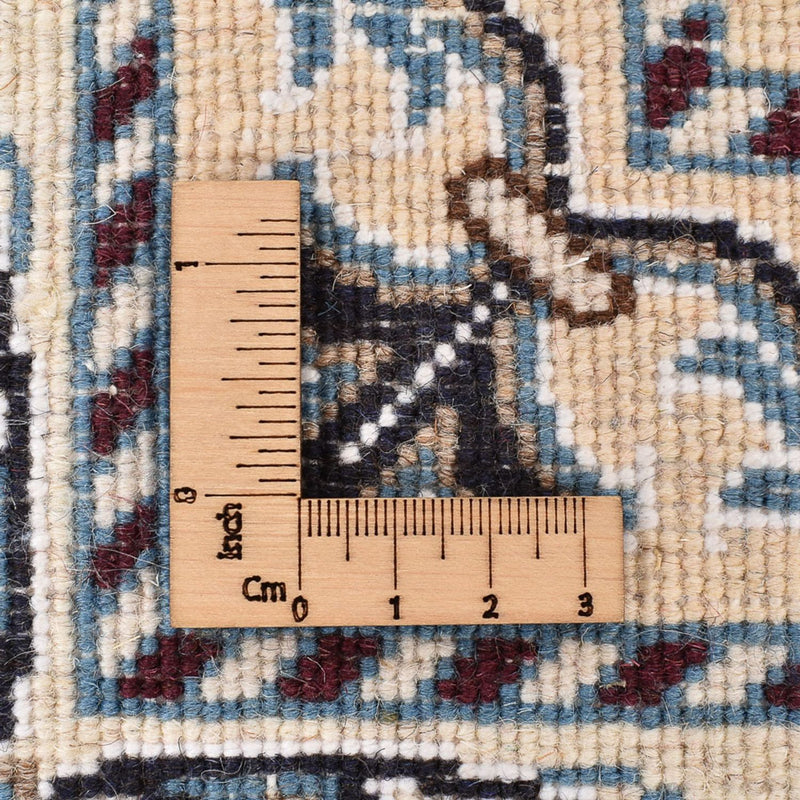Tapis persan - Nain - 202 x 155 cm - bleu foncé