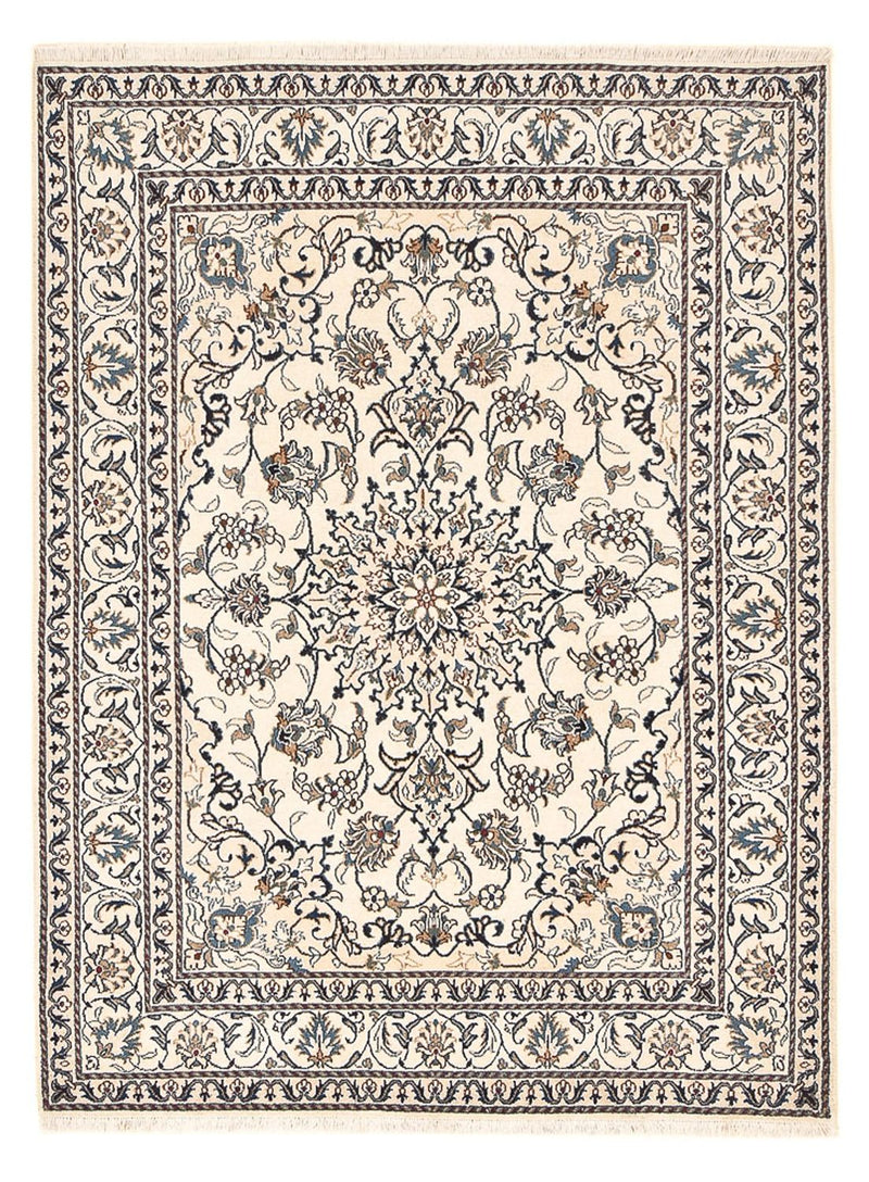 Tapis persan - Nain - 197 x 147 cm - beige clair