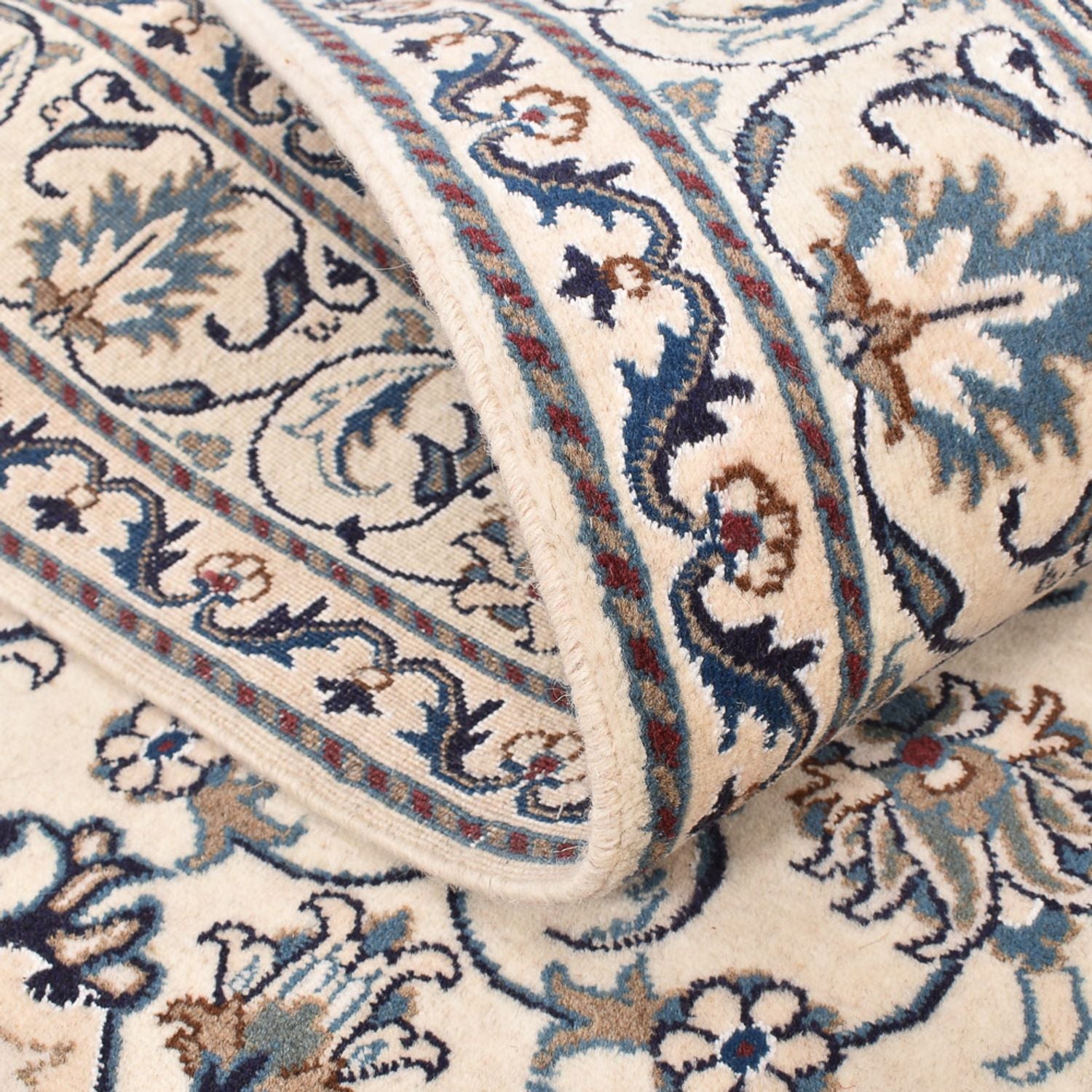 Tapis persan - Nain - 197 x 147 cm - beige clair