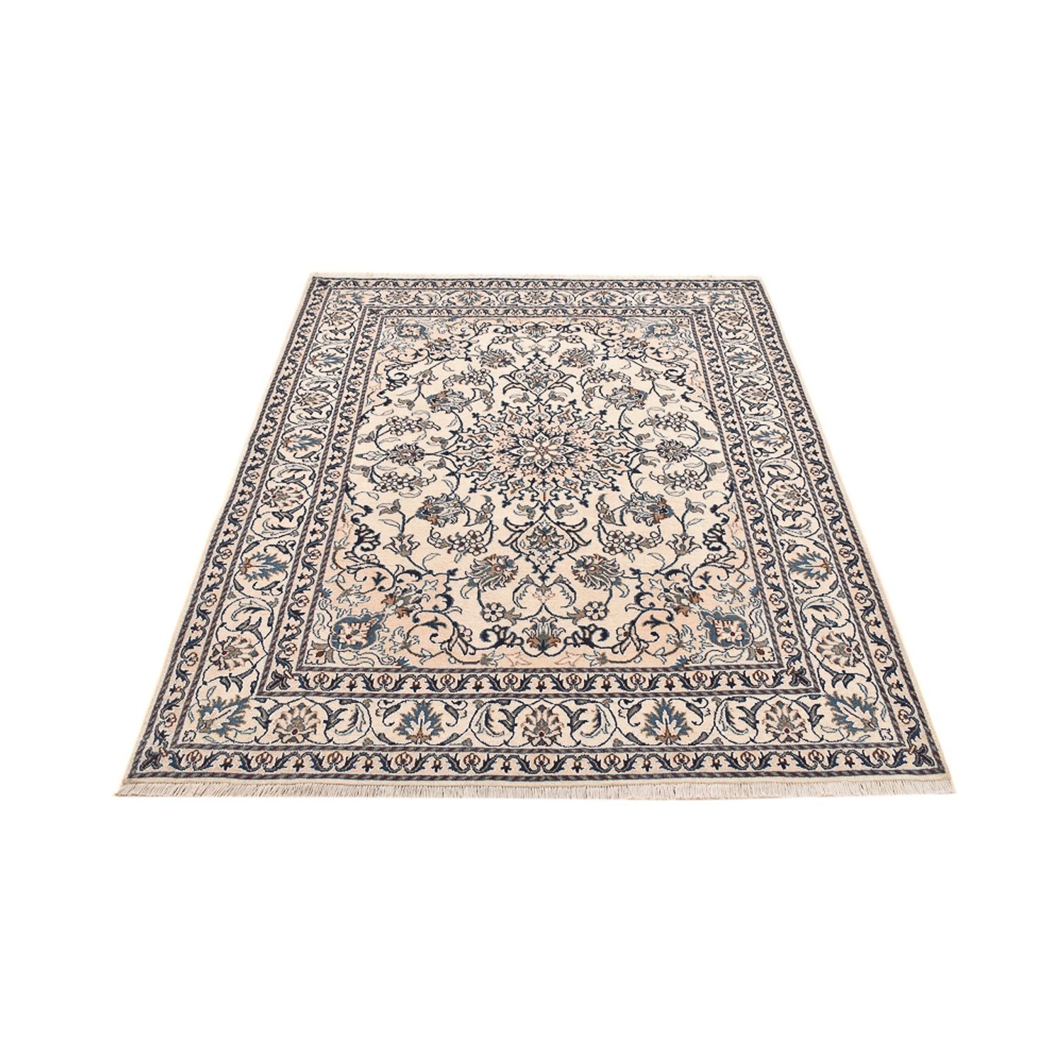 Tapis persan - Nain - 197 x 147 cm - beige clair