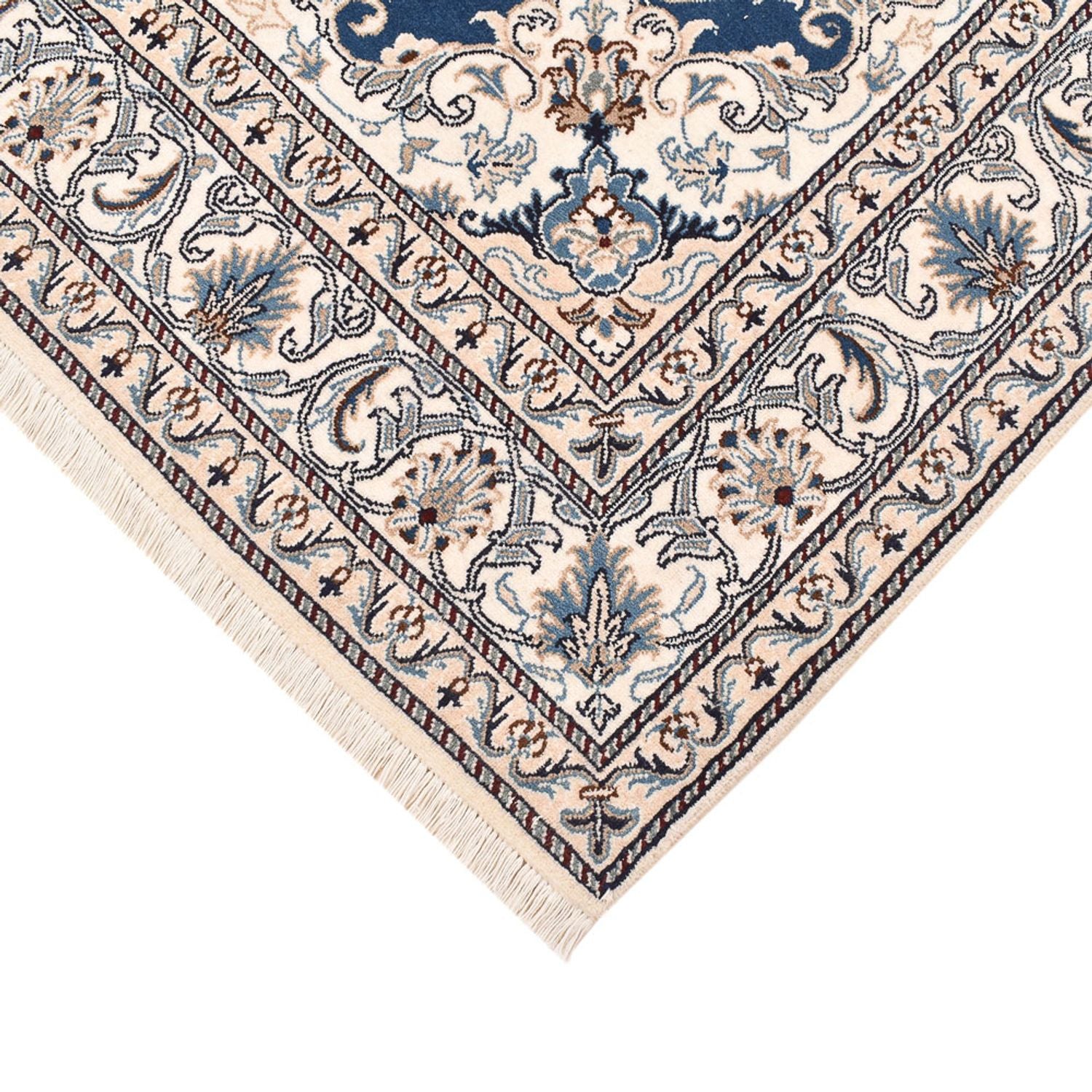 Tapis persan - Nain - 200 x 146 cm - bleu clair