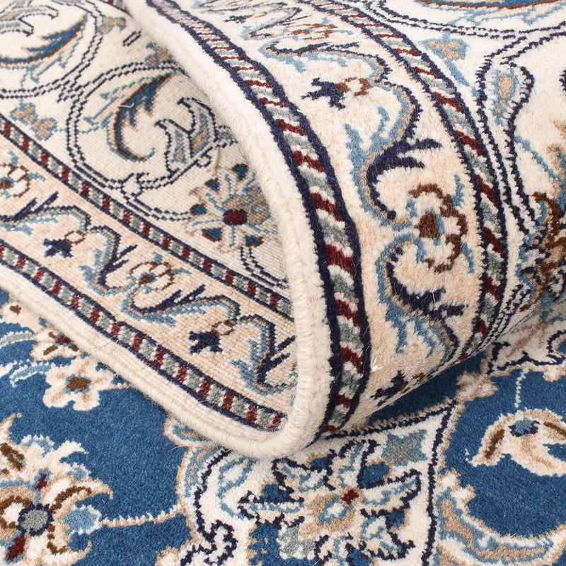 Tapis persan - Nain - 200 x 146 cm - bleu clair