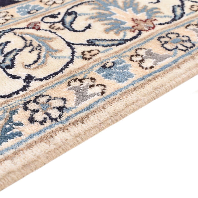 Tapis persan - Nain - 193 x 143 cm - bleu foncé