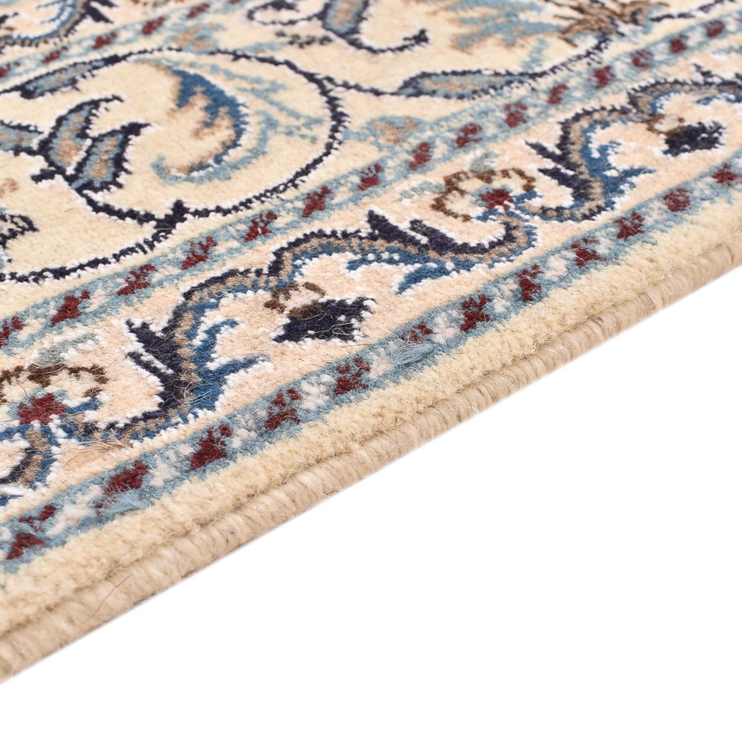 Tapis persan - Nain - 203 x 150 cm - bleu foncé