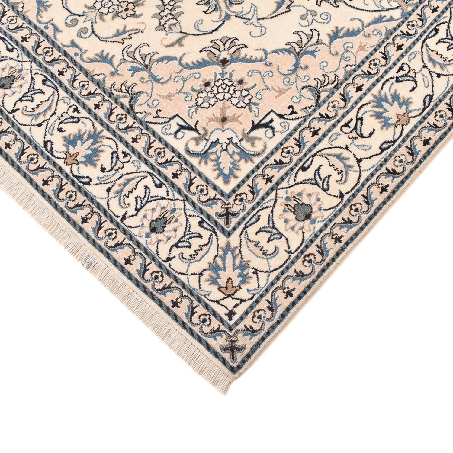 Tapis persan - Nain - 241 x 164 cm - beige clair