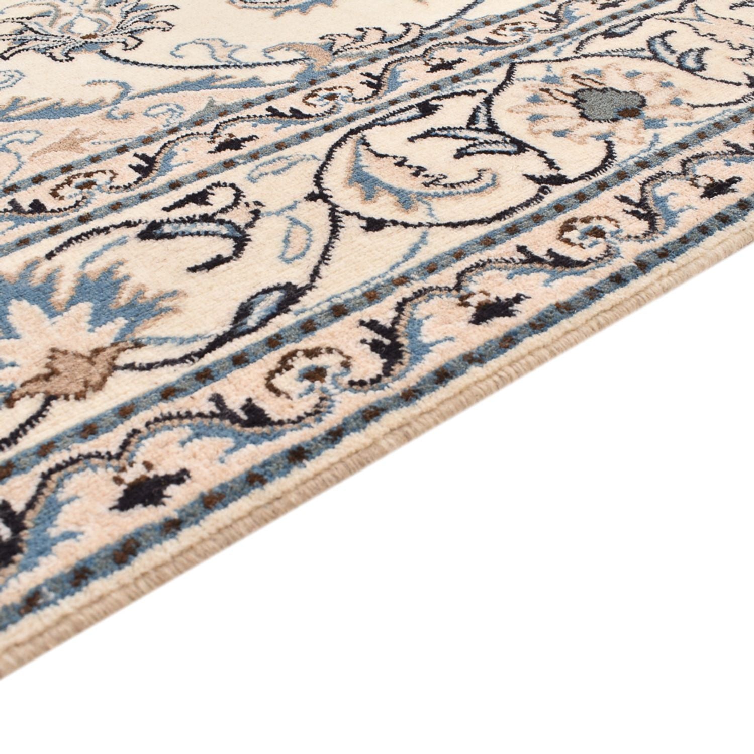 Tapis persan - Nain - 241 x 164 cm - beige clair