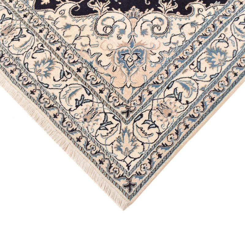 Tapis persan - Nain - 245 x 166 cm - bleu foncé