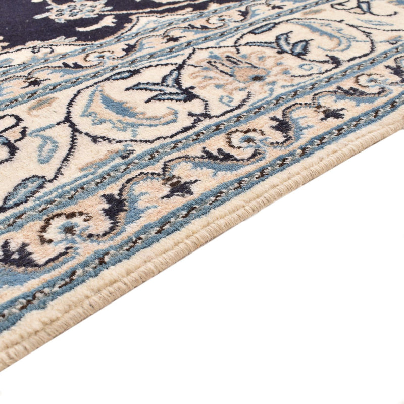 Tapis persan - Nain - 245 x 166 cm - bleu foncé