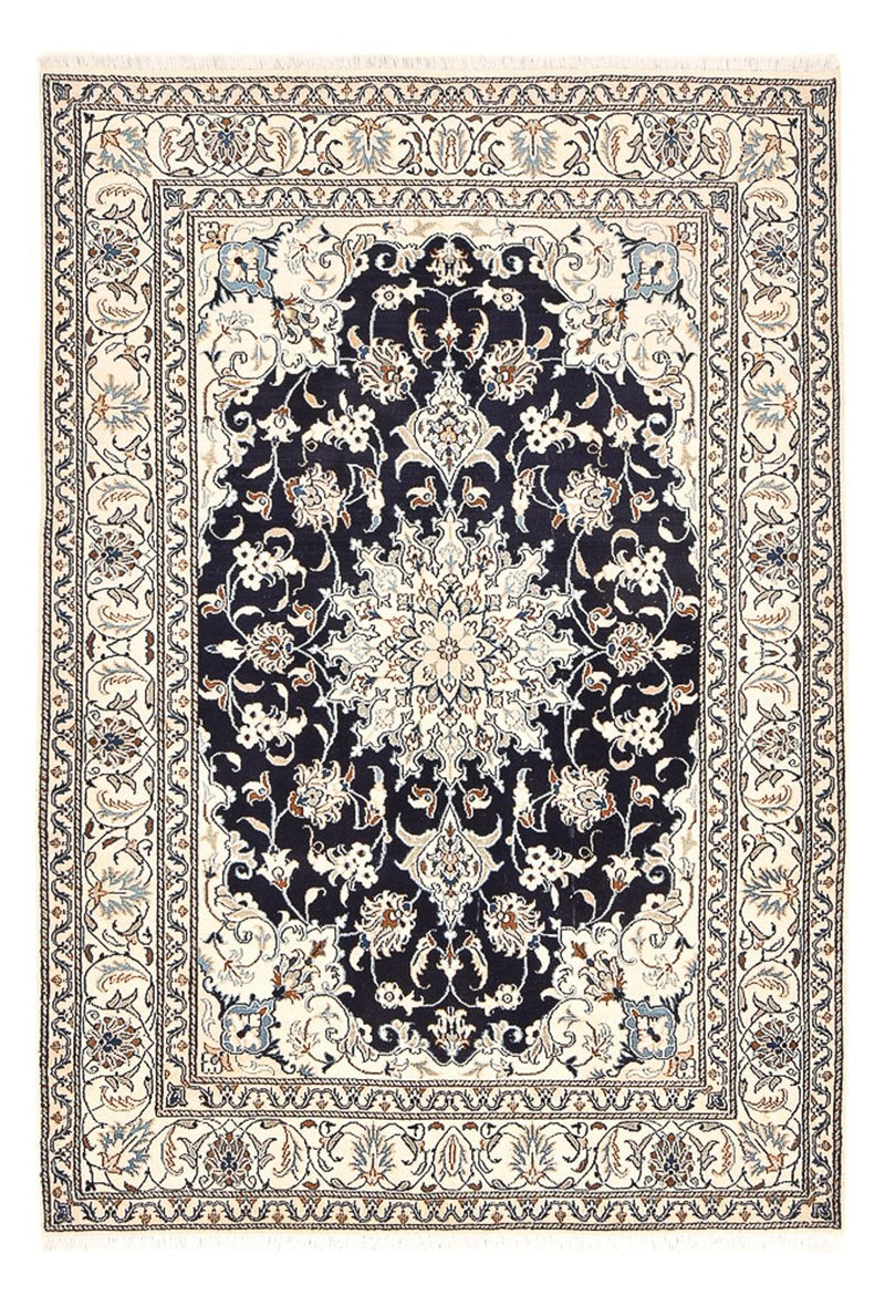 Tapis persan - Nain - 237 x 165 cm - bleu foncé