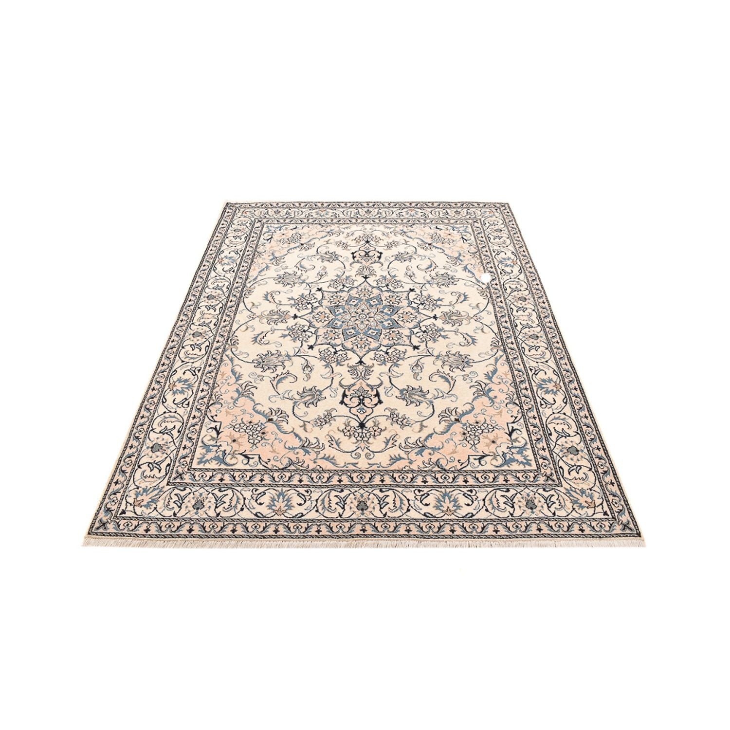 Tapis persan - Nain - 237 x 167 cm - beige clair
