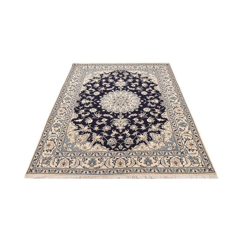 Tapis persan - Nain - 237 x 169 cm - bleu foncé