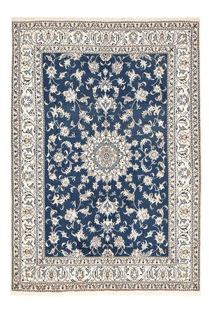 Tapis persan - Nain - 247 x 167 cm - bleu foncé