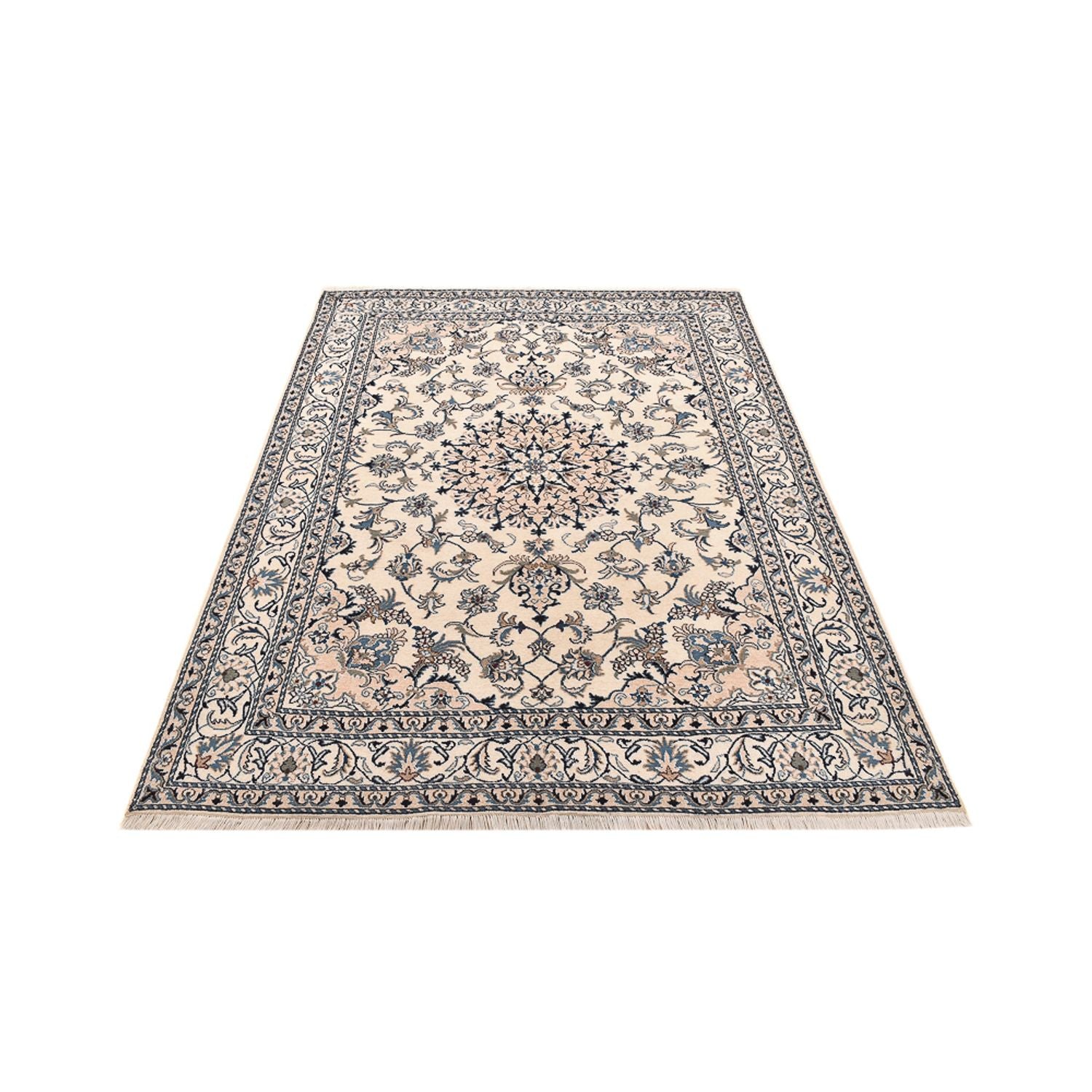 Tapis persan - Nain - 236 x 164 cm - beige clair