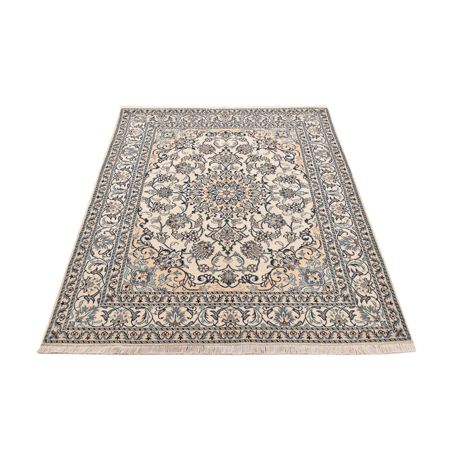 Tapis persan - Nain - 193 x 145 cm - beige clair