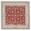 Tapis persan - Nain carré  - 203 x 193 cm - rouge