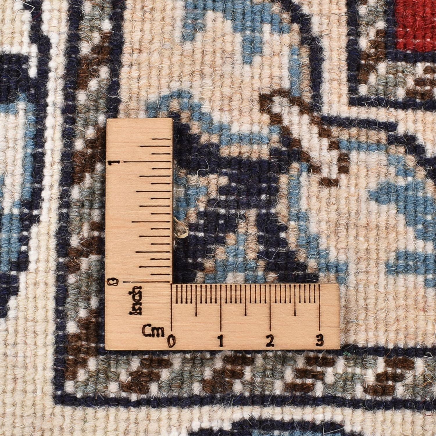 Tapis persan - Nain carré  - 203 x 193 cm - rouge