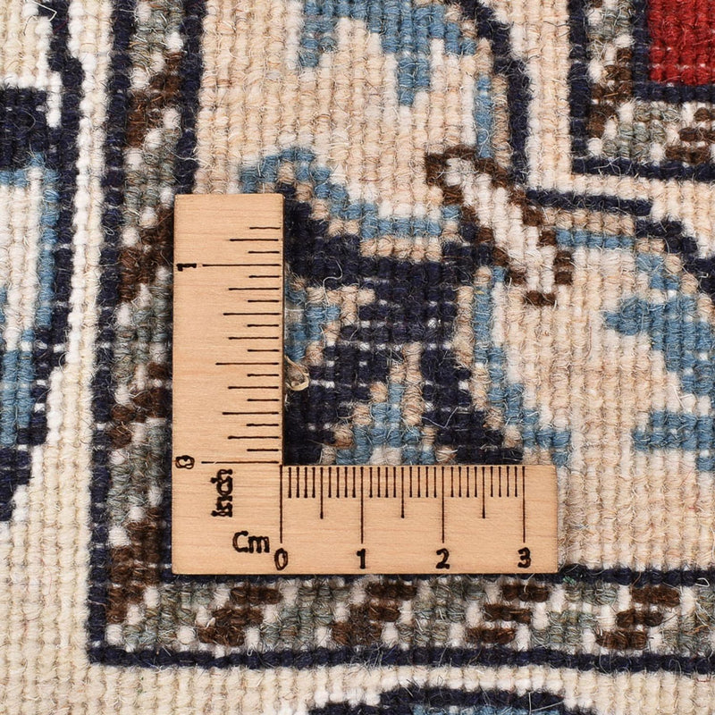 Tapis persan - Nain carré  - 203 x 193 cm - rouge