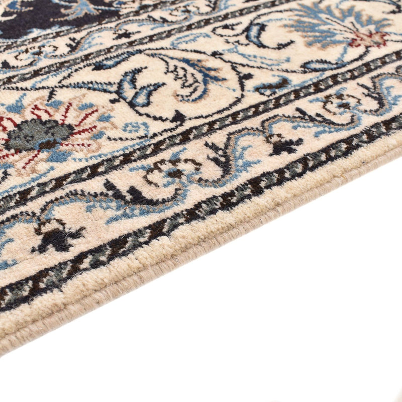 Tapis persan - Nain - 252 x 161 cm - bleu foncé