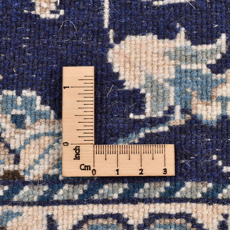 Tapis de couloir Tapis persan - Nain - 241 x 79 cm - bleu foncé