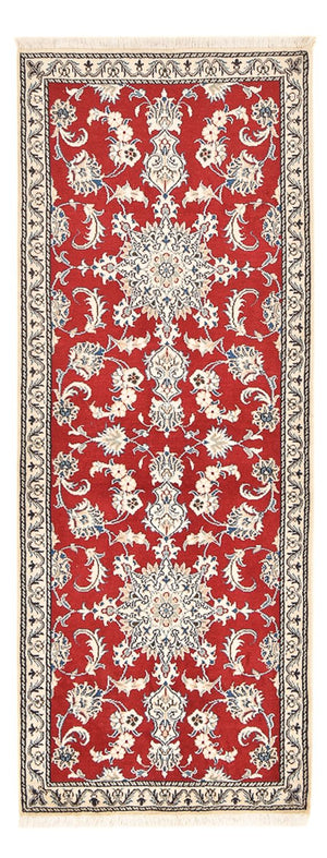 Tapis de couloir Tapis persan - Nain - 208 x 79 cm - rouge