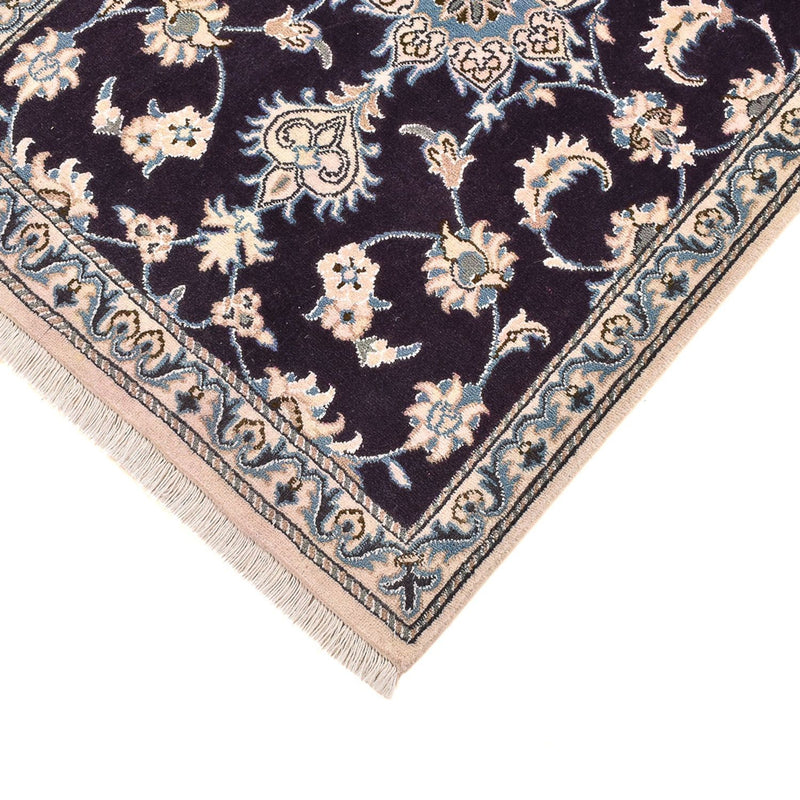 Tapis de couloir Tapis persan - Nain - 200 x 78 cm - bleu foncé