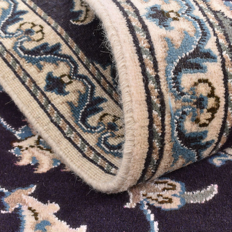 Tapis de couloir Tapis persan - Nain - 200 x 78 cm - bleu foncé
