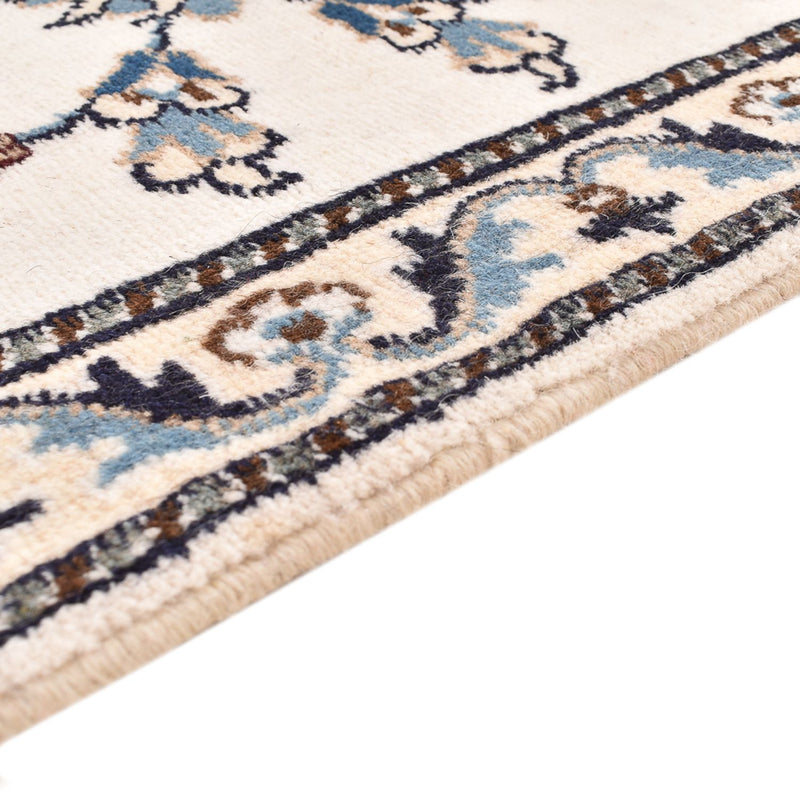 Tapis de couloir Tapis persan - Nain - 289 x 77 cm - blanc