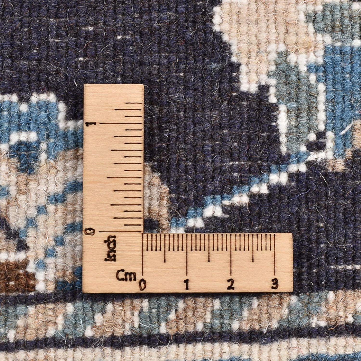 Tapis de couloir Tapis persan - Nain - 250 x 80 cm - bleu foncé