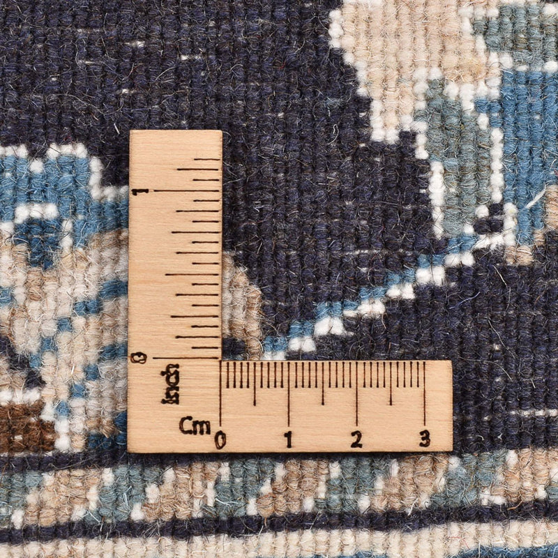 Tapis de couloir Tapis persan - Nain - 250 x 80 cm - bleu foncé