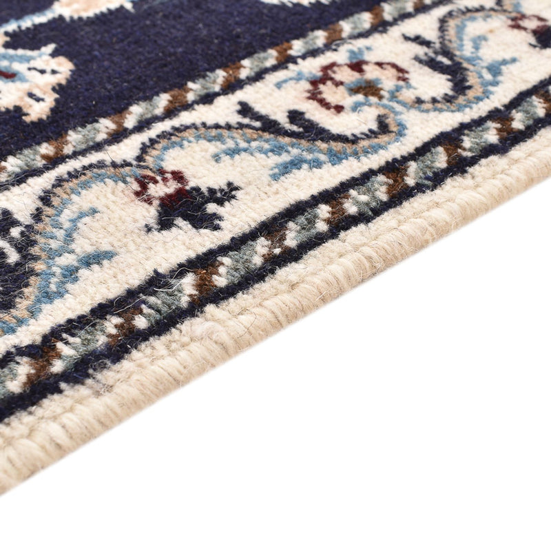 Tapis de couloir Tapis persan - Nain - 290 x 79 cm - bleu foncé