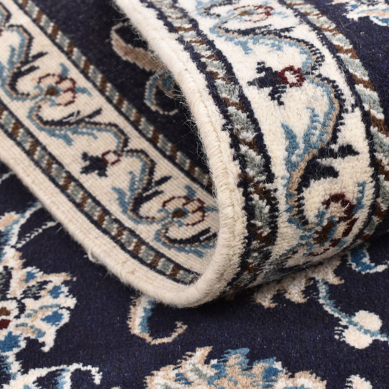 Tapis de couloir Tapis persan - Nain - 290 x 79 cm - bleu foncé