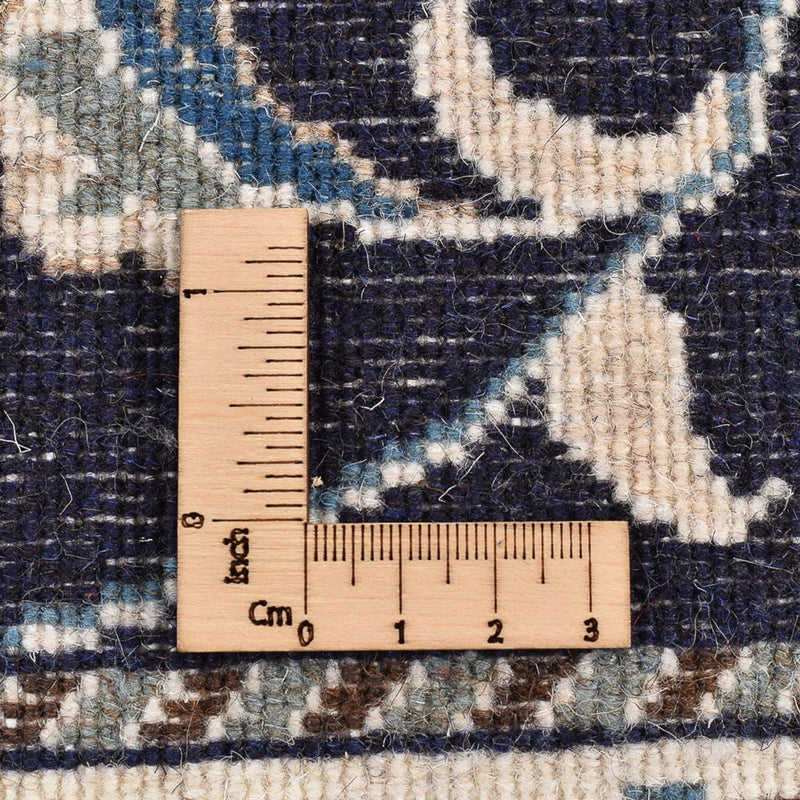 Tapis de couloir Tapis persan - Nain - 290 x 79 cm - bleu foncé