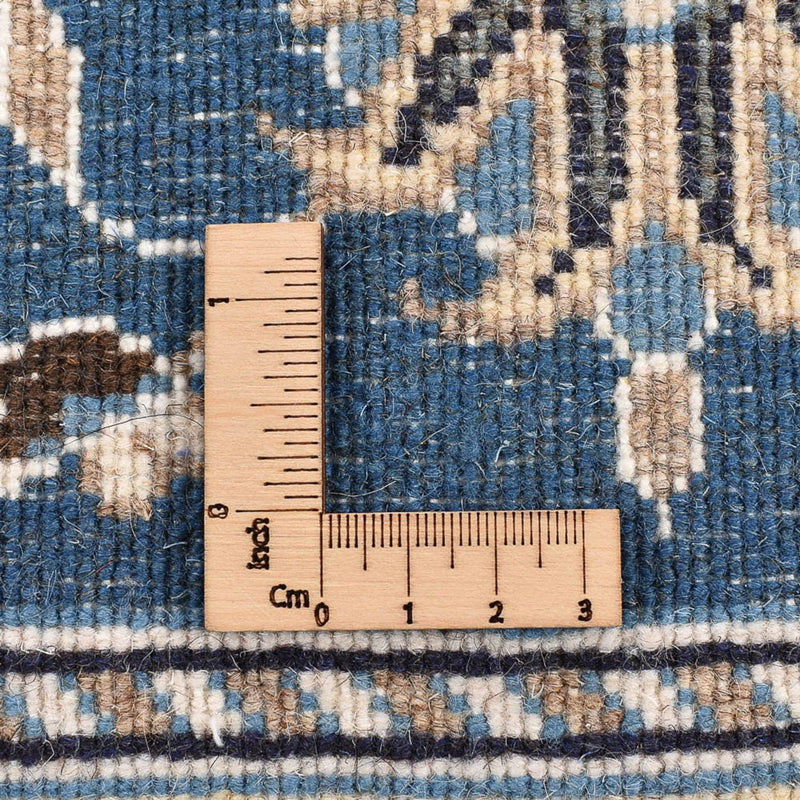 Tapis de couloir Tapis persan - Nain - 298 x 80 cm - bleu de mer