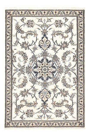 Tapis persan - Nain - 137 x 88 cm - beige clair