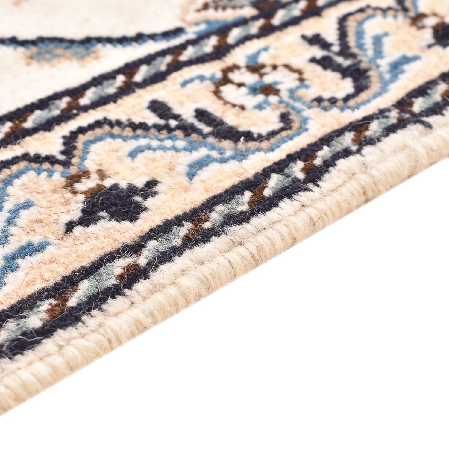 Tapis persan - Nain - 137 x 88 cm - beige clair