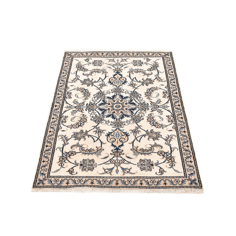 Tapis persan - Nain - 137 x 88 cm - beige clair