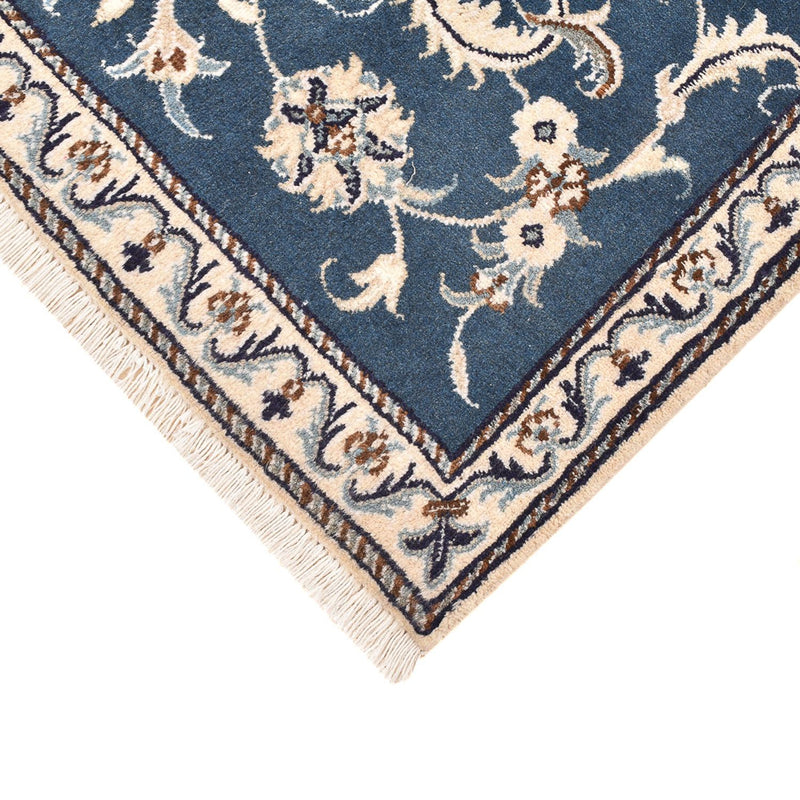 Tapis persan - Nain - 138 x 89 cm - bleu